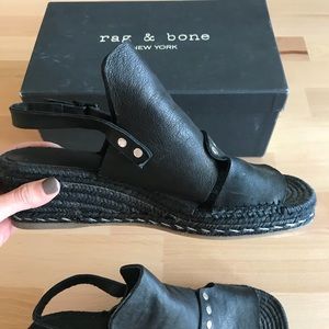 rag & bone Sayre Leather Wedge Sandal